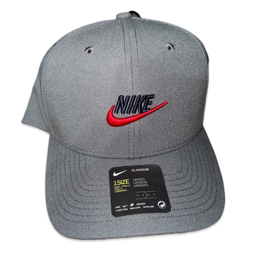Unisex Grey Nike Snapback Hat - BRAND NEW